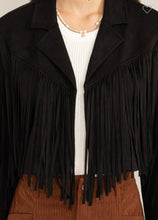 Load image into Gallery viewer, Black Fringe Bolero
