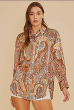 Load image into Gallery viewer, Satin Paisley Blouse
